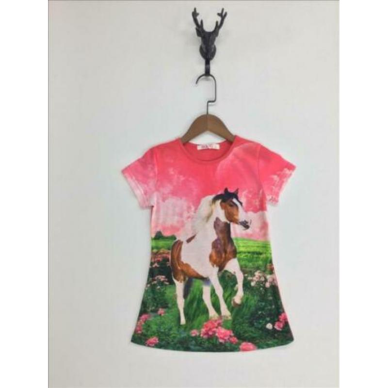 Paarden t-shirts maat 152
