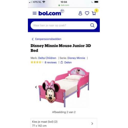 Peuterbedje mini mouse (geen gebruiksaanwijzing)