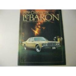 1979 Chrysler LeBaron Brochure USA