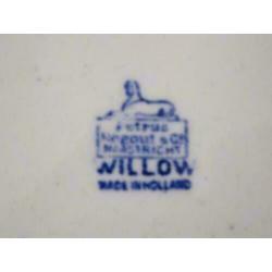Willow drievaksbord Petrus Regout & co. Maastricht