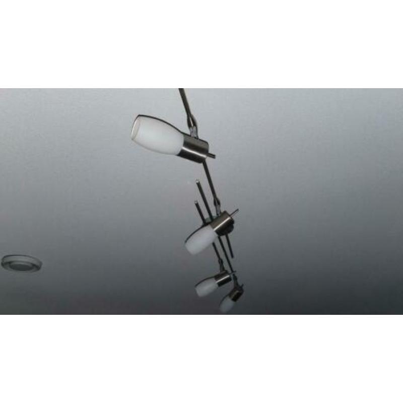 RVS 4 spots plafondlamp 4x E14