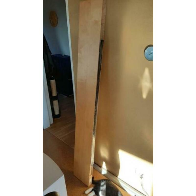 Ikea Boekenplank, model Lack, maple kleur, 190x26x5 cm