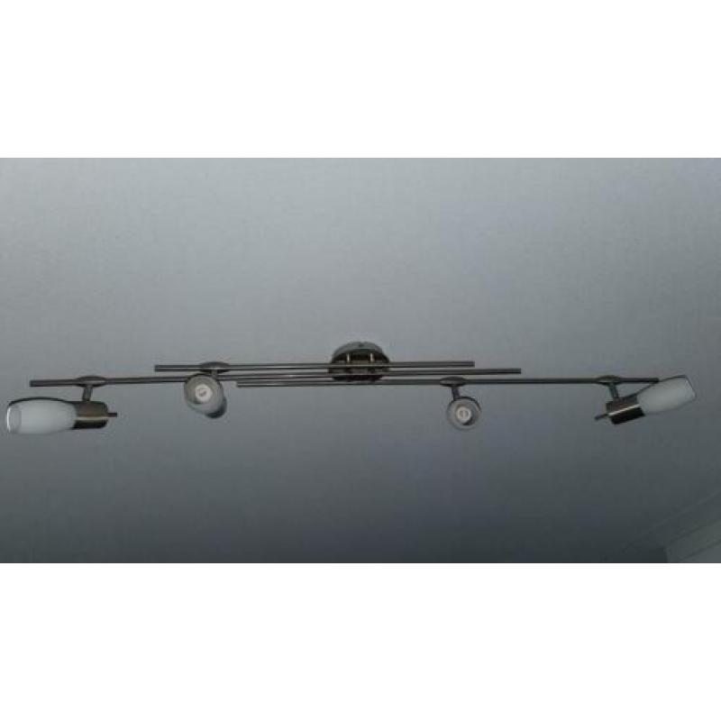 RVS 4 spots plafondlamp 4x E14