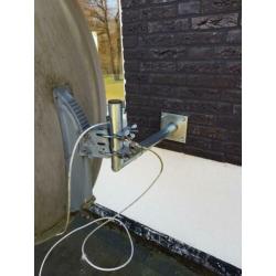 Schotelantenne met LNB en bevestigen materiaal