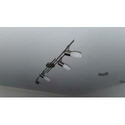 RVS 4 spots plafondlamp 4x E14