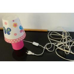 Schemerlampje en hanglampje met vlinders voor kinderkamer