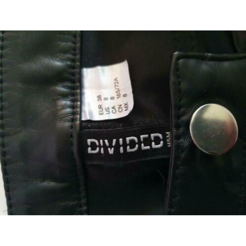 Pakket zwart leren leggings en 1 broek maat 36/38