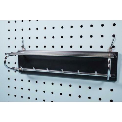 Vintage verchroomde wandkapstok jaren 50/60 l midcentury