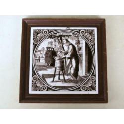 Ingelijste tegel de apotheker 19x19cm