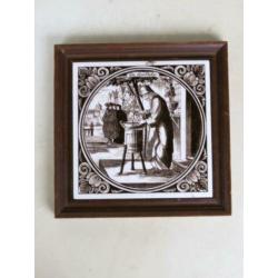 Ingelijste tegel de apotheker 19x19cm
