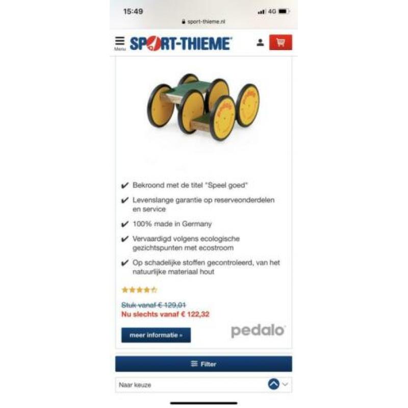 Pedalo orgineel