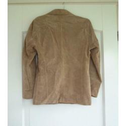 z.g.a.n. suede jas Global Leather maat 38