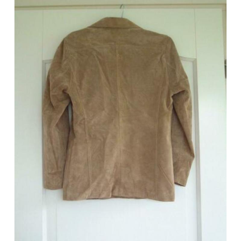 z.g.a.n. suede jas Global Leather maat 38