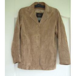 z.g.a.n. suede jas Global Leather maat 38