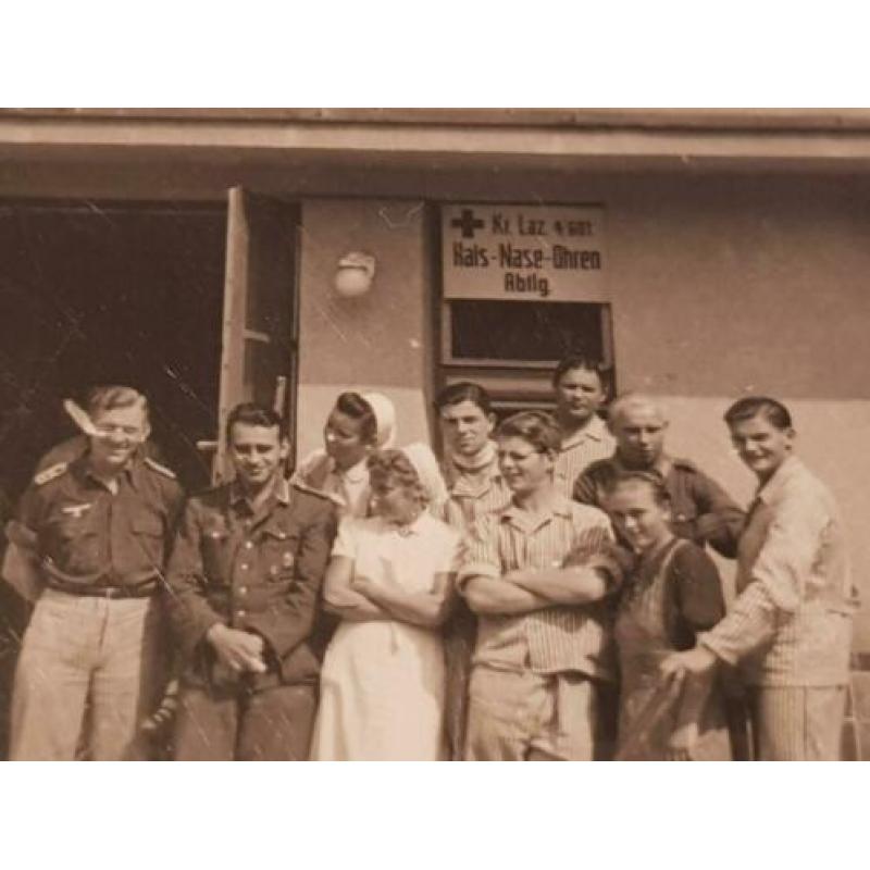 3 foto's beschreven lazaret num. Bekend 07/44 Duitsland