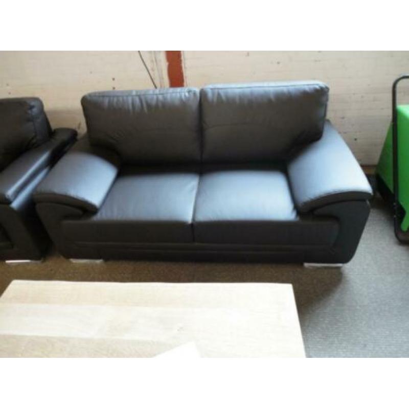 nr235 bruin leder bankstel