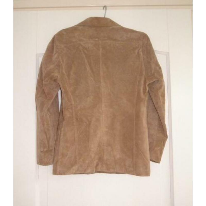 z.g.a.n. suede jas Global Leather maat 38