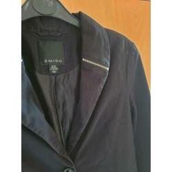 Amisu blazer/jasje zwart met leuke rits details maat 36