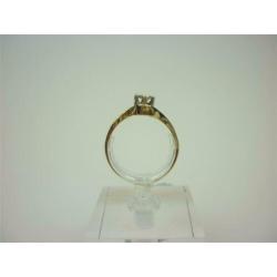 Ring goud met 0.10K diamant / Z6269