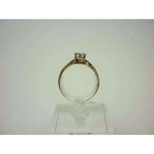 Ring goud met 0.10K diamant / Z6269