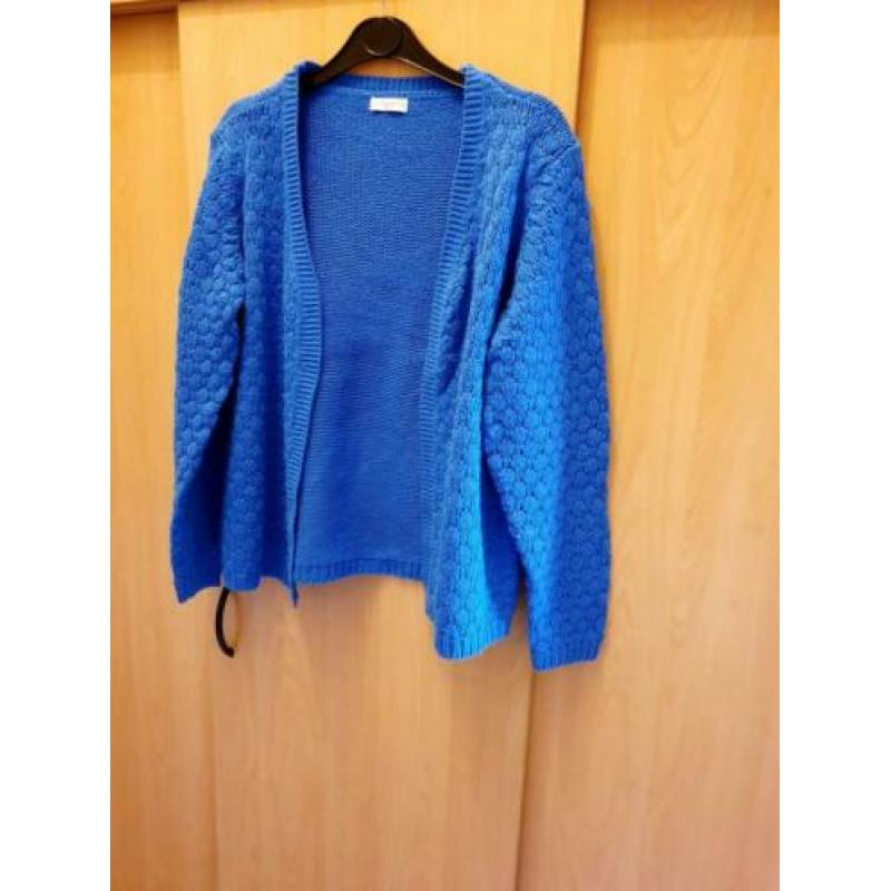 Jacqueline de Yong kobaltblauw vest maat M