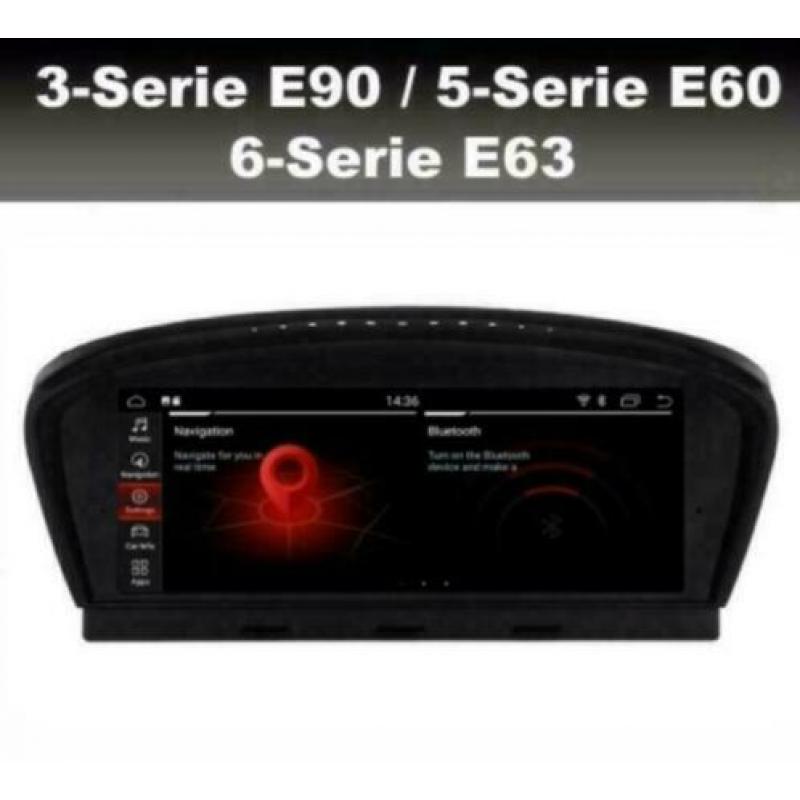 BMW 3serie E90 5serie E60 navigatie android 9.0 wifi dab+