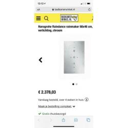 Grohe Raindance regendouche douchecabine
