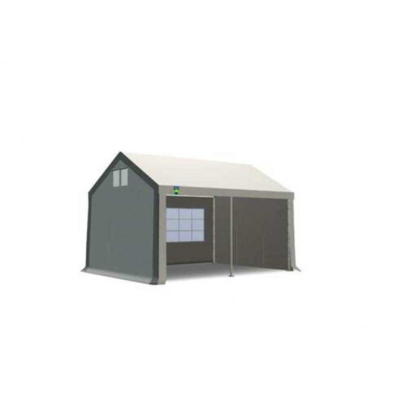 Waterdichte Partytent 4x4 m PE Wit-Grijs | Partytent-online