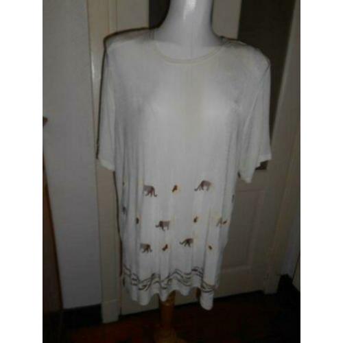 shirt tuniek creme kat feminin OPRUIMING