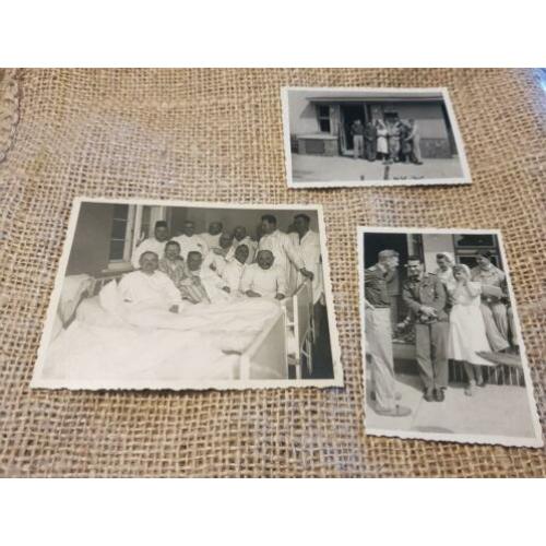 3 foto's beschreven lazaret num. Bekend 07/44 Duitsland