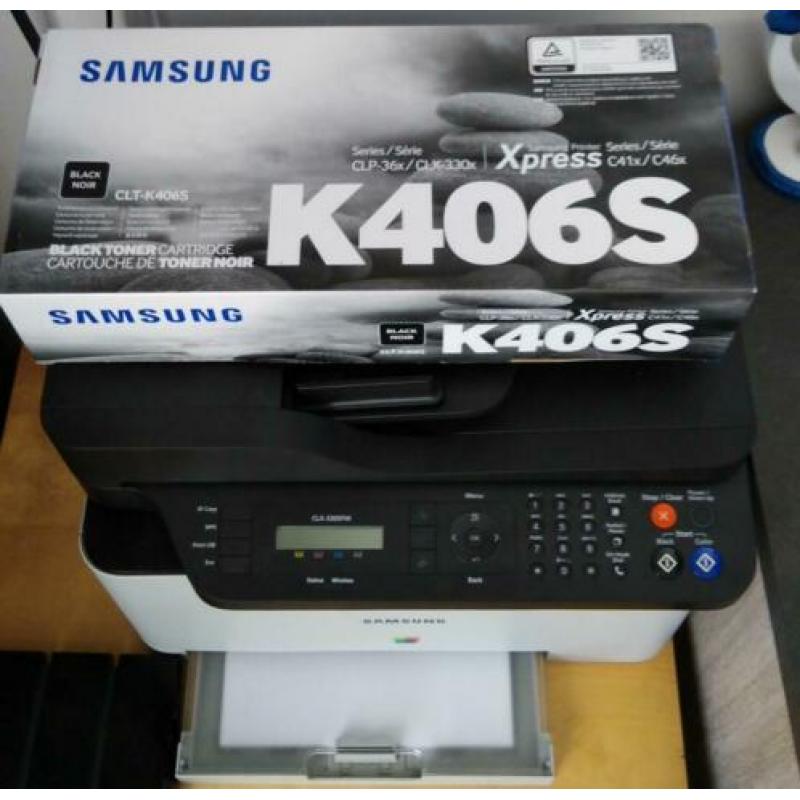 Samsung CLX-33057W all in one printer + nieuwe Zwarte inkt