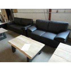 nr235 bruin leder bankstel