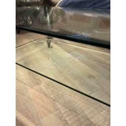 Glazen salon tafel 80x120