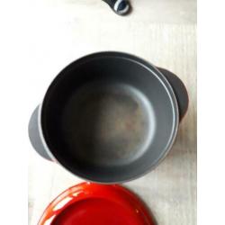 Zware gietijzeren pan. Made in france