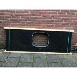 Mooi nieuw stenen keukenblad composiet met spatrand