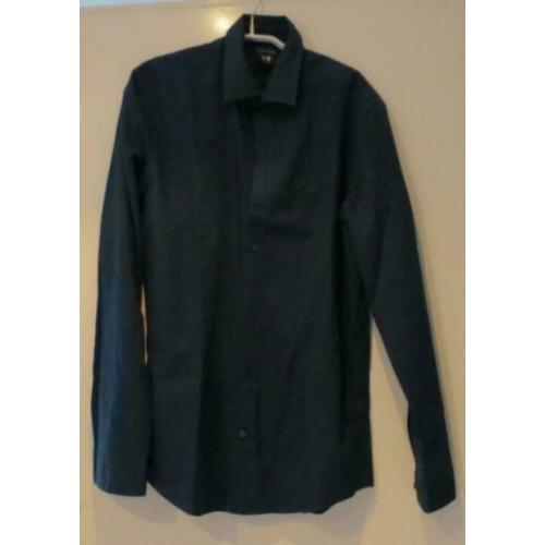 blauw easy iron overhemd maat M
