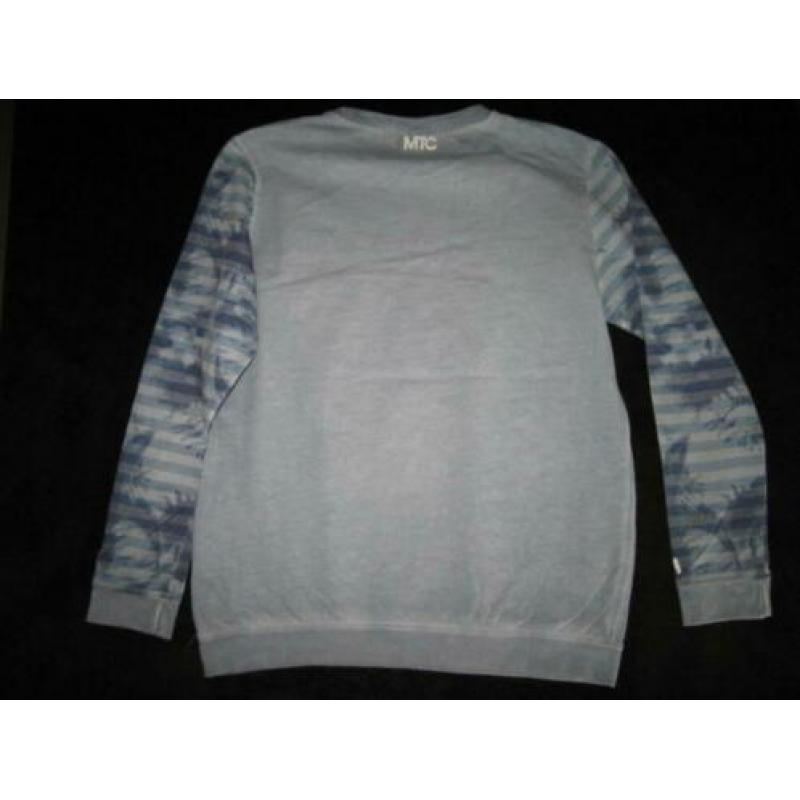Mooie oil dye blauwe MITCH sweater maat 152.