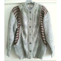 Nieuw grijs bruin warm vest maat XXL