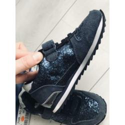 Little David nieuwe donkerblauwe glitter sneaker maat 27