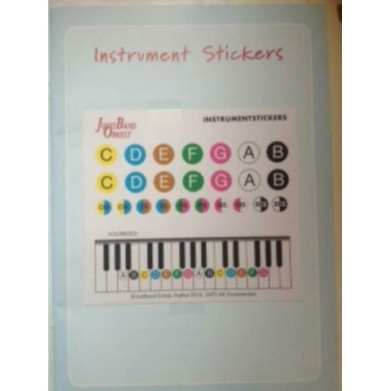Keyboard,Josti Band,met instrumentstickers
