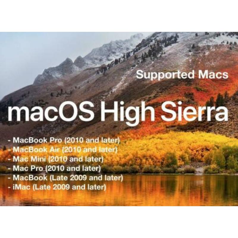 macOS High Sierra 10.13.6+Mojave 10.14.6 Installatie USB OSX