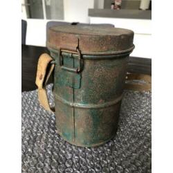 Gasmasker bus / canister Duits WO1