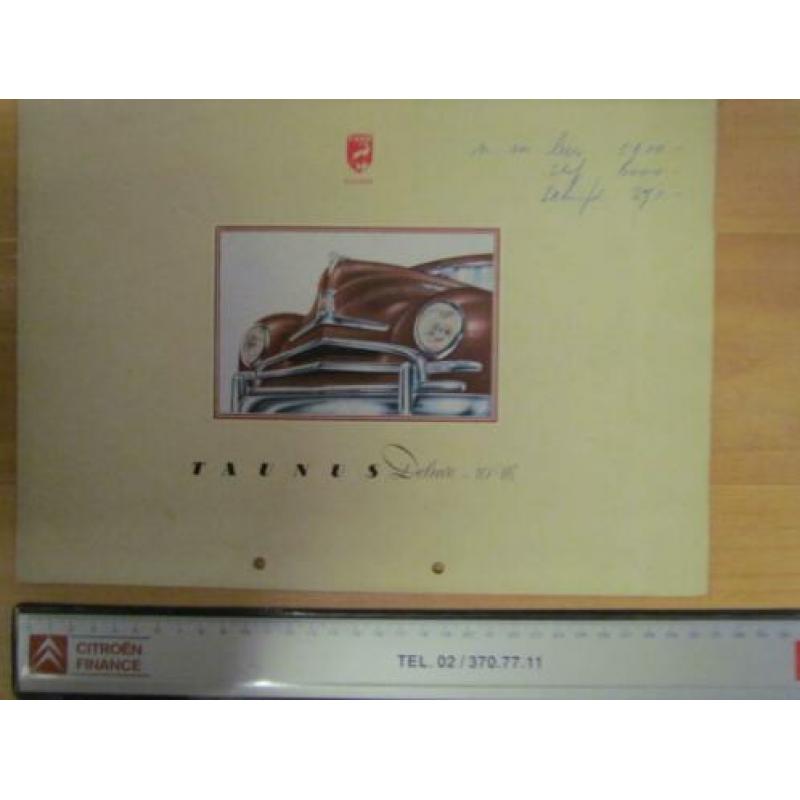 Ford Taunus 1951 en Taunus 12 M ( Wereldbol ) en 12 M latere