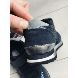 Little David nieuwe donkerblauwe glitter sneaker maat 27
