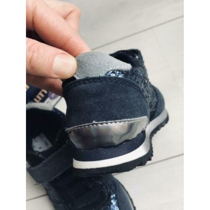 Little David nieuwe donkerblauwe glitter sneaker maat 27