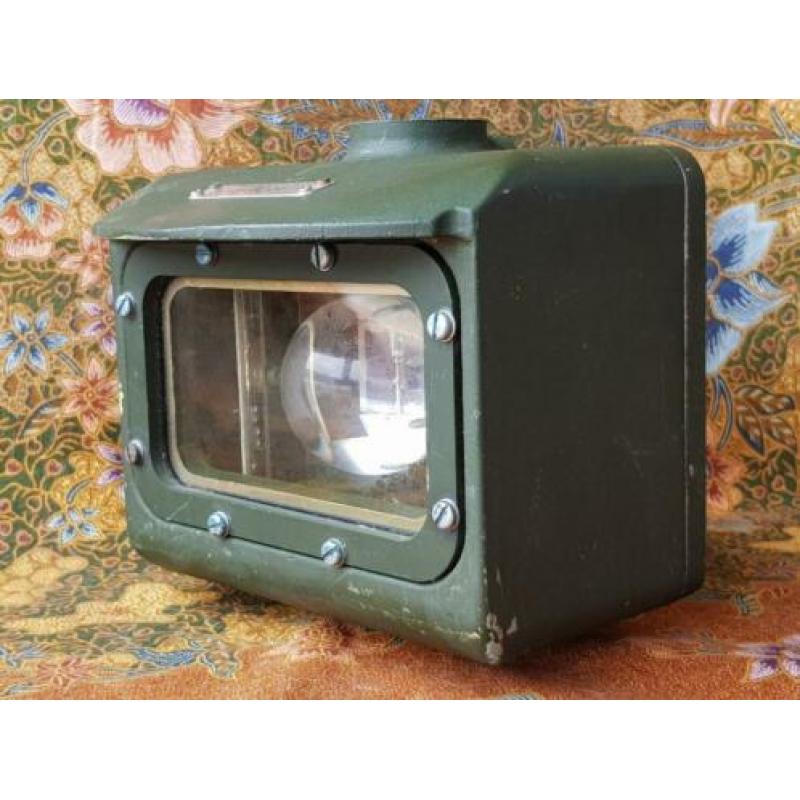 Vintage uit Engeland originele militaria laser detector.