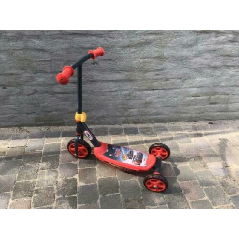 Step met drie wielen en twee wieler loop scooter te koop