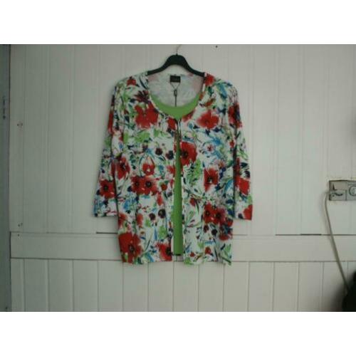 Dubbel tuniek Styles groen/blauw/rood/wit L - 46/48 nieuw!