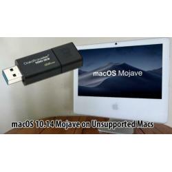 MacOS Mojave 10.14.6 op niet ondersteunde Mac via 16GB USB