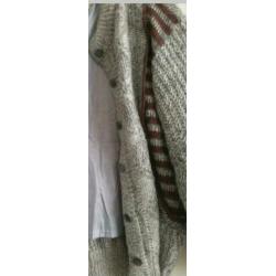 Nieuw grijs bruin warm vest maat XXL